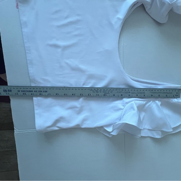 Express White Ruffle Sleeve Blouse - Picture 7 of 8